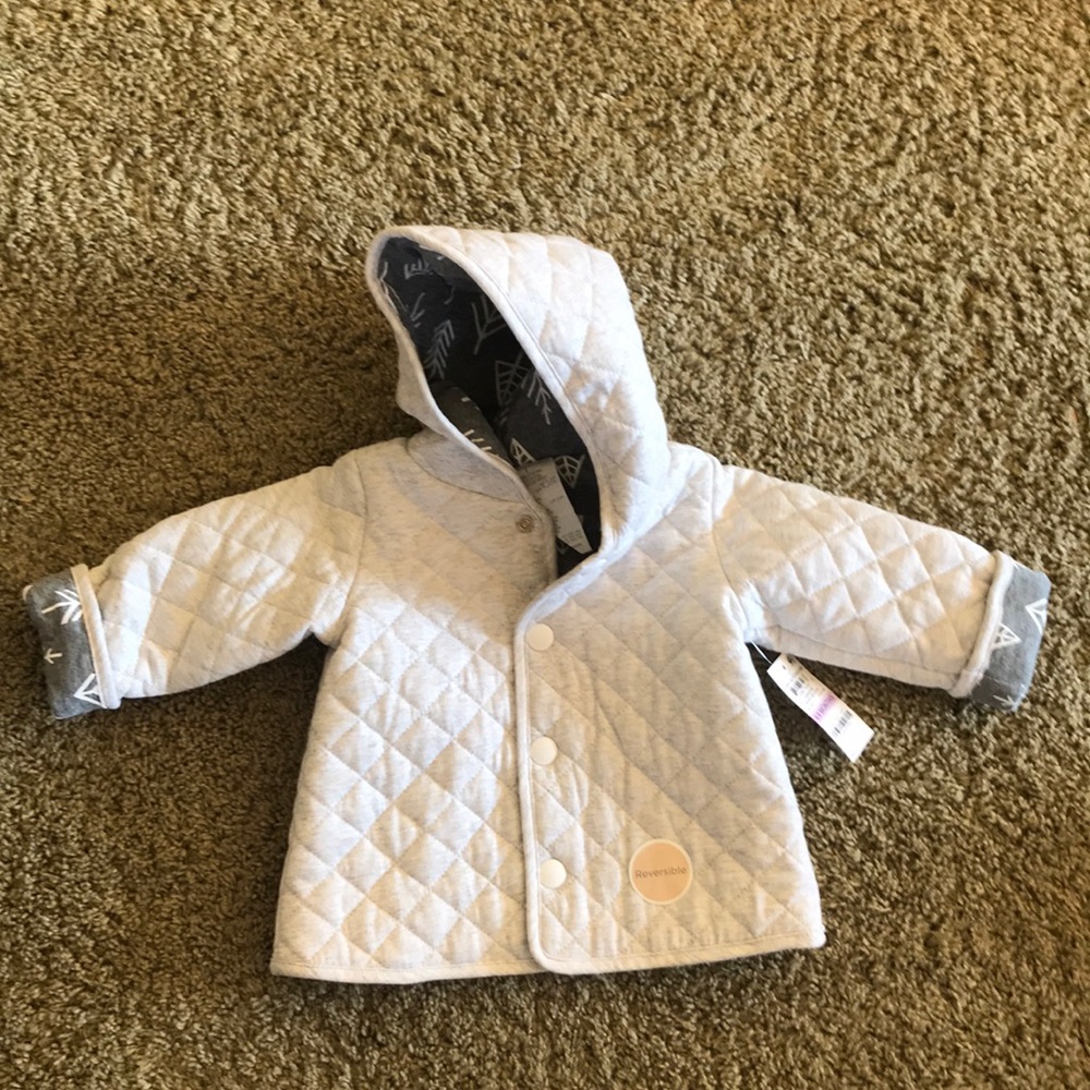 Reversible quilted coat